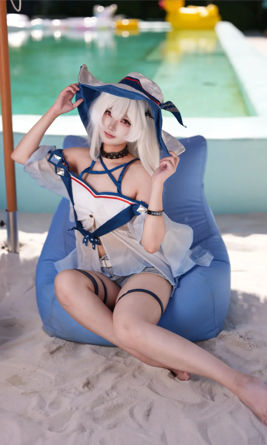 【スカジ コスプレ】波に乗って、アークナイツの爽やかな夏のひととき - 6 枚目