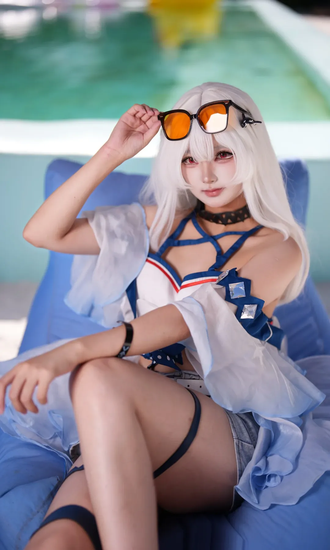 【スカジ コスプレ】波に乗って、アークナイツの爽やかな夏のひととき - 8 枚目