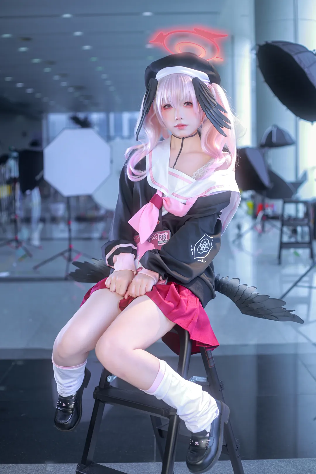 【下江小春cos】蔚蓝档案里的小春，这次来尝试做动作参考啦 - 第 6 张