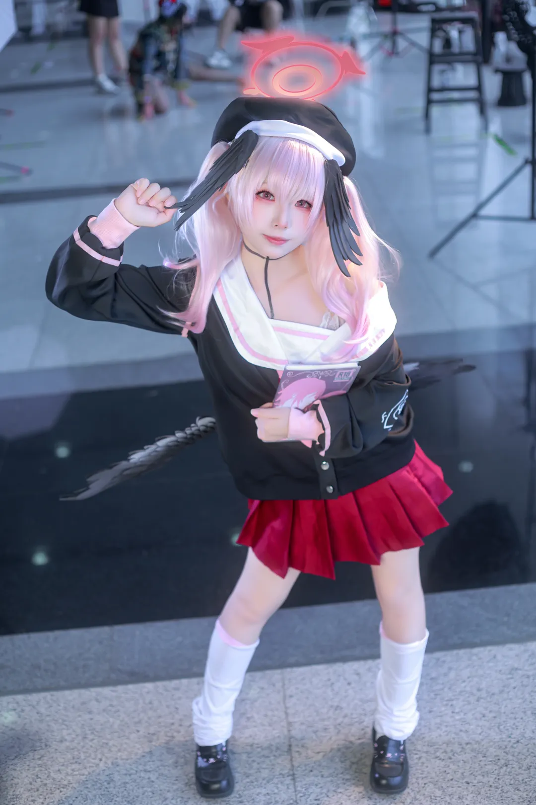 【下江小春cos】蔚蓝档案里的小春，这次来尝试做动作参考啦 - 第 7 张