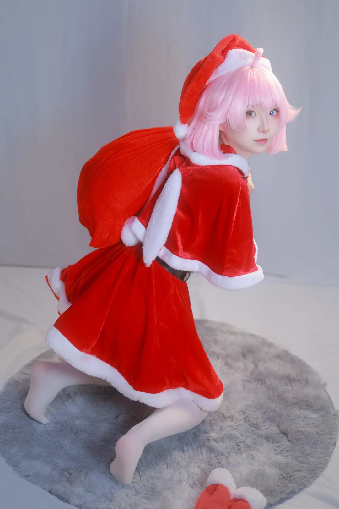 【小鳥遊ホシノ コスプレ】サンタクロース限定版、2026年のクリスマスメッセージを先生へ - 4 枚目
