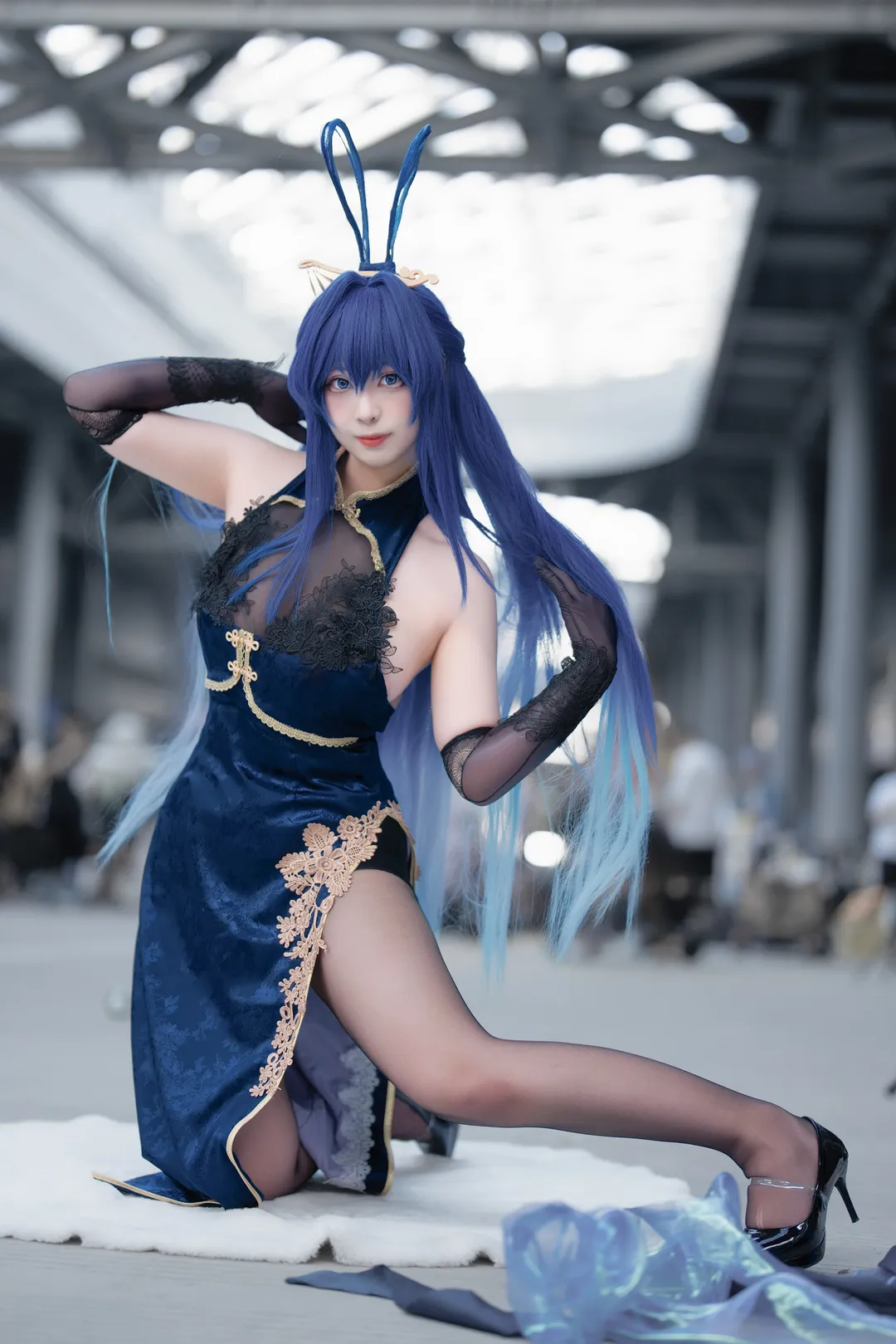 【花园cos】碧蓝航线，月下起舞的蓝影