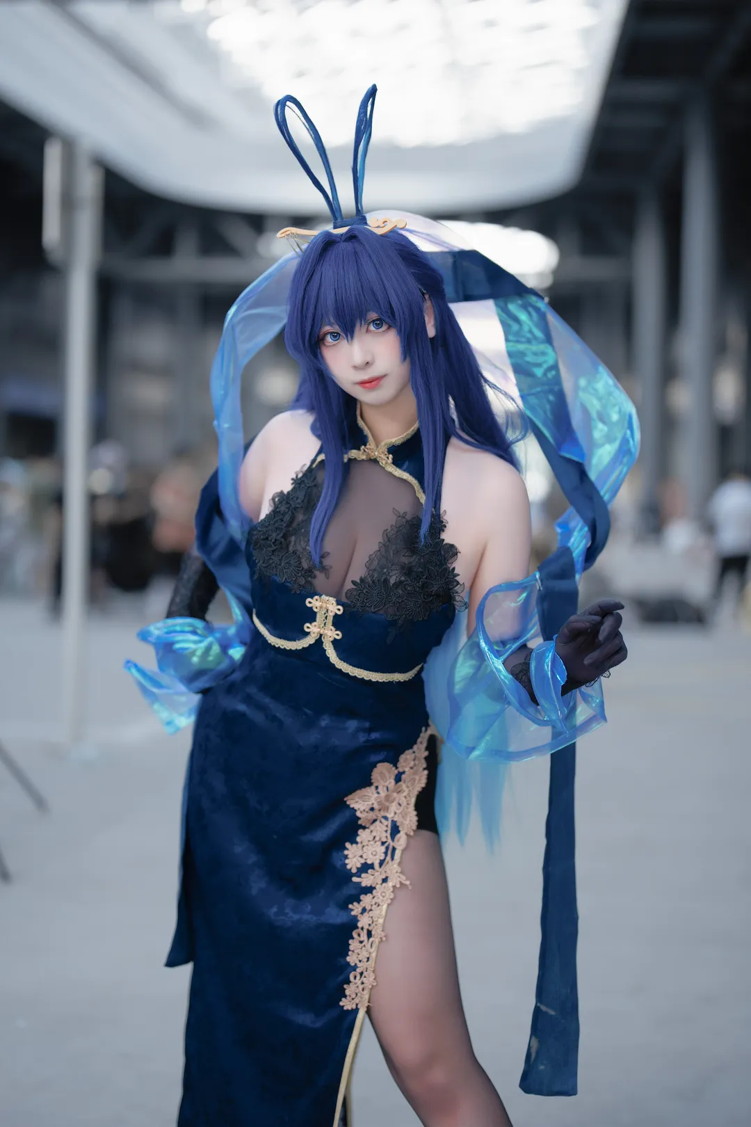 【ニュージャージーコスプレ】アズールレーン、月下に舞う青き影 - 6 枚目