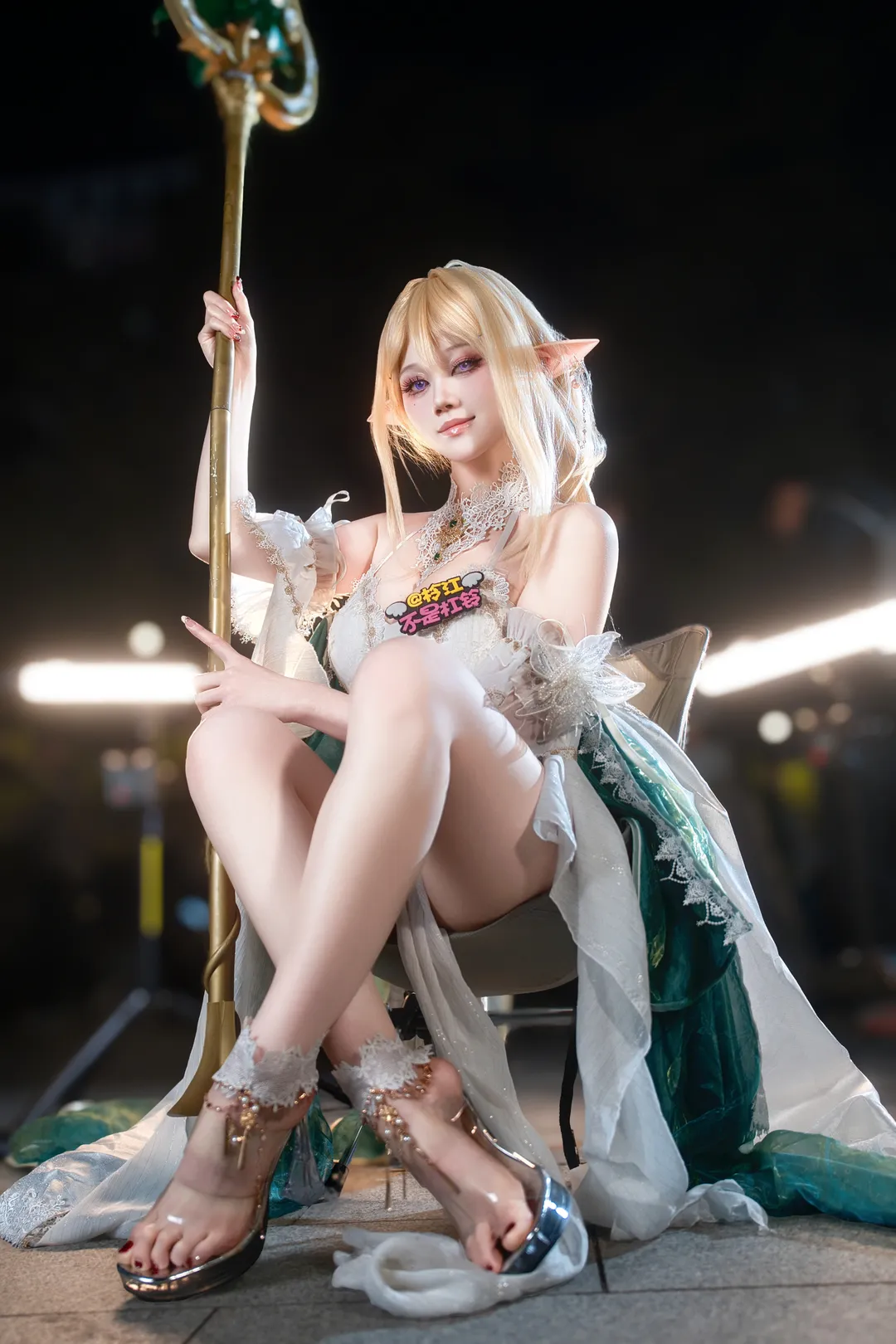 【Golden Lion Cosplay】Azur Lane: Nighttime Elven-Style Cosplay Convention Photos - Image 1