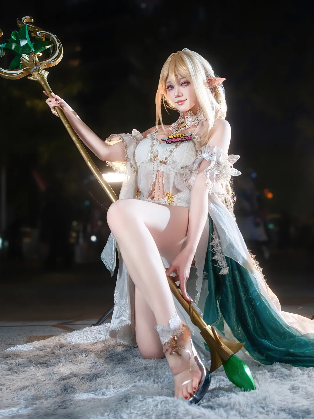 【Golden Lion Cosplay】Azur Lane: Nighttime Elven-Style Cosplay Convention Photos - Image 5