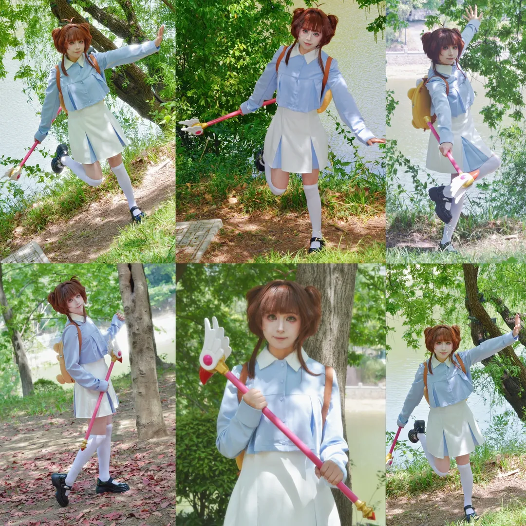 【小櫻cos】百變小櫻的正片，在樹影斑駁中找回少女感 - 第 1 張