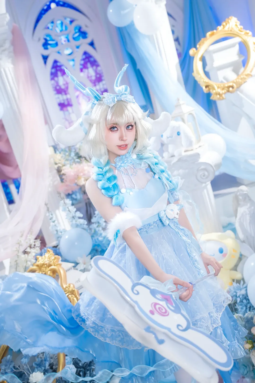 【瑶cos】玉桂狗联动主题蓝白梦幻妆造分享 - 第 8 张