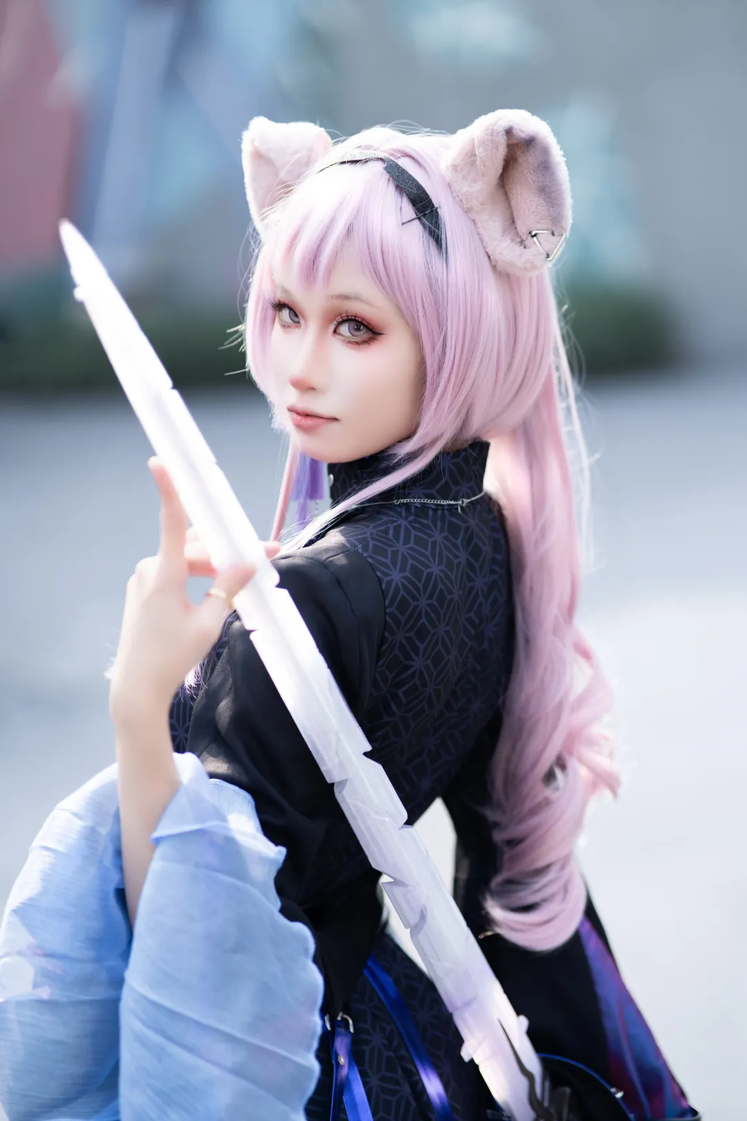 [Lin Yuxia cosplay] Handsome Freeze-Frame at the Arknights Crossroads - Image 1