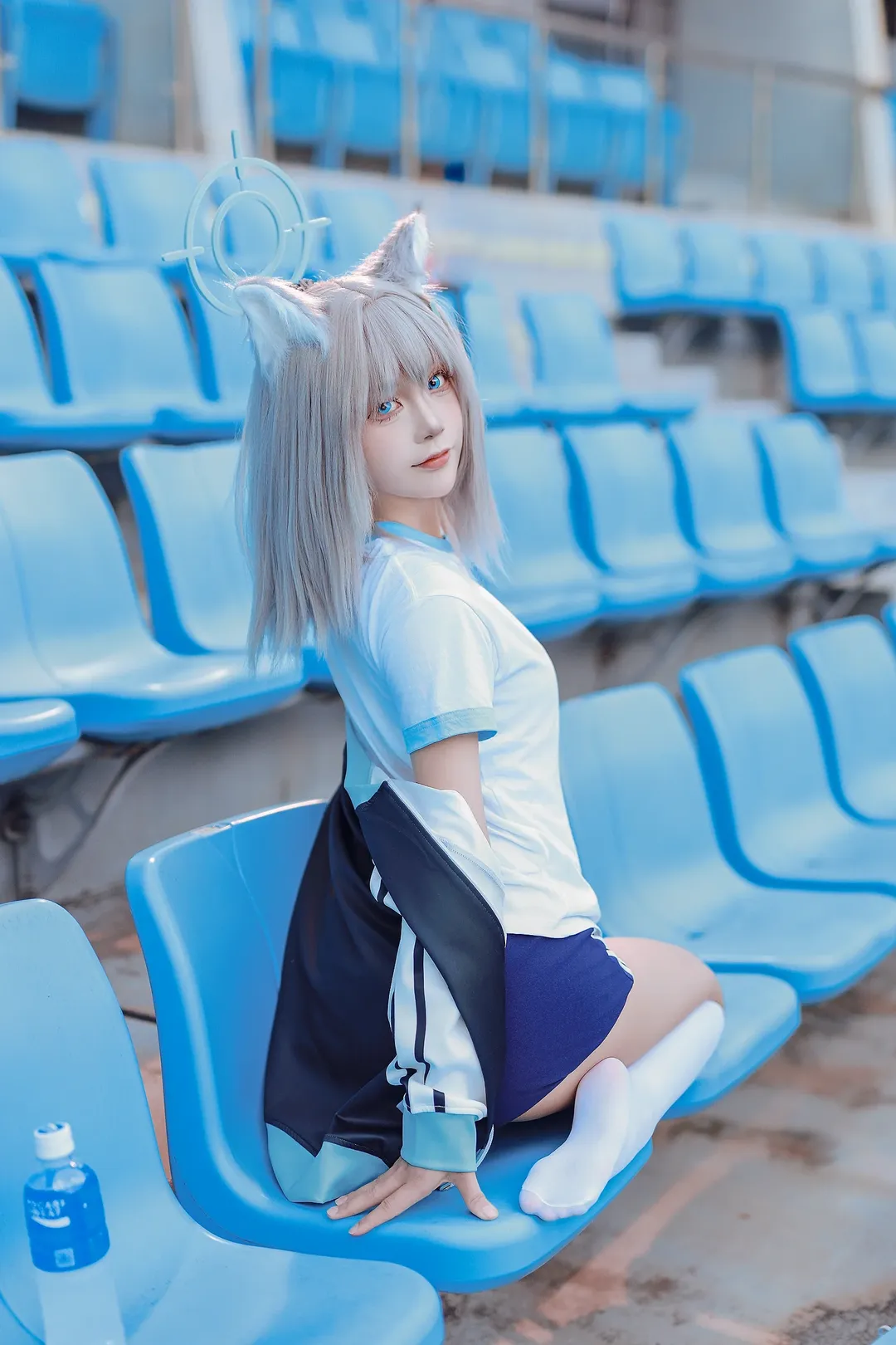 【砂狼白子cos】蔚蓝档案，体育馆里一起开启运动时光吧 - 第 6 张