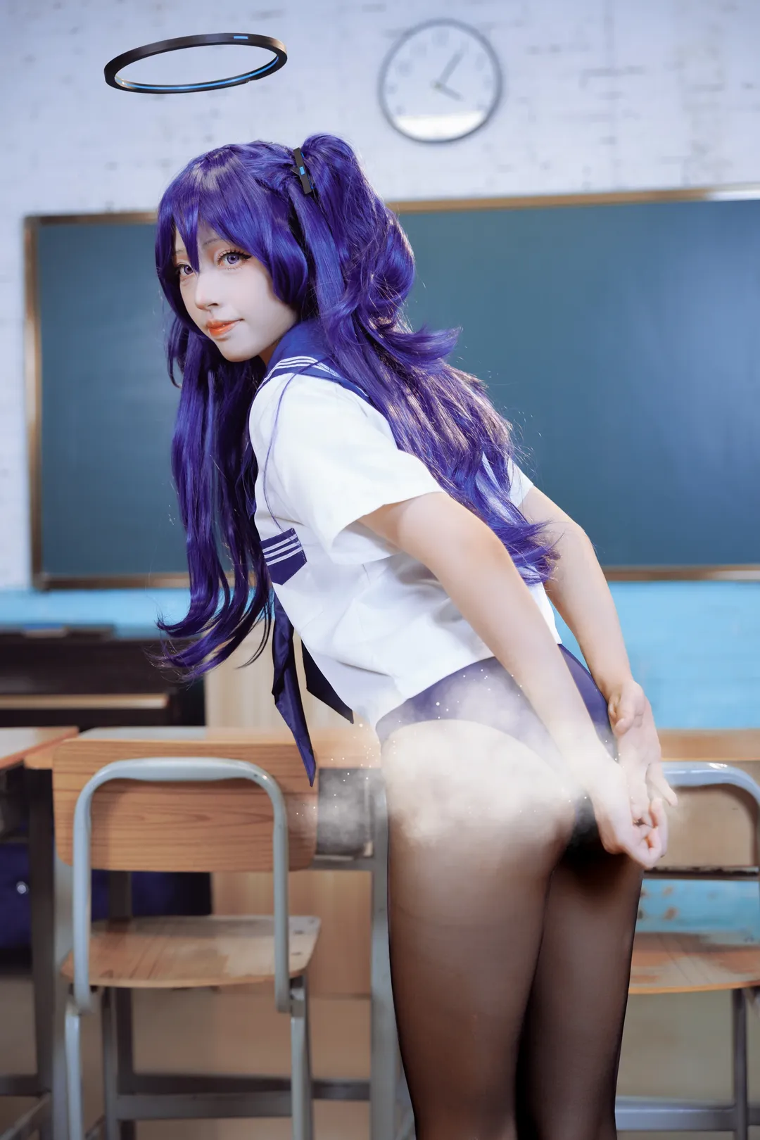 【早濑优香cos】蔚蓝档案水手服校园场景拍摄分享 - 第 2 张