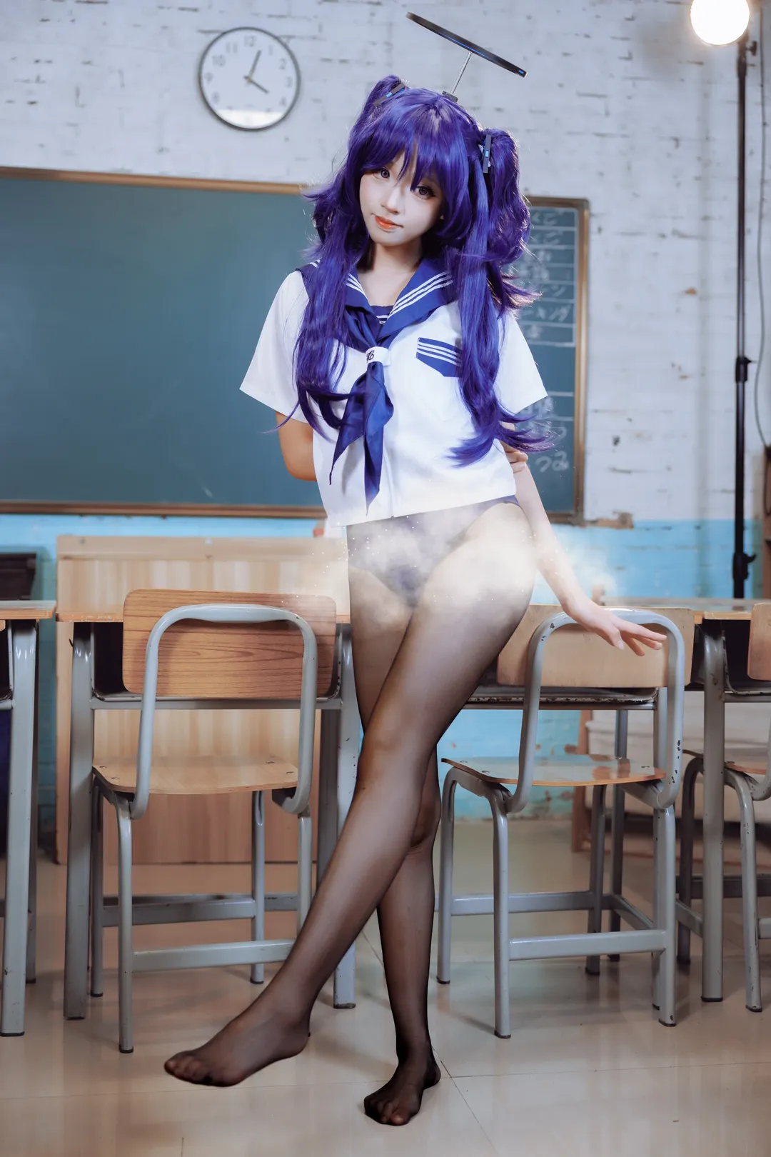 【早濑优香cos】蔚蓝档案水手服校园场景拍摄分享 - 第 3 张