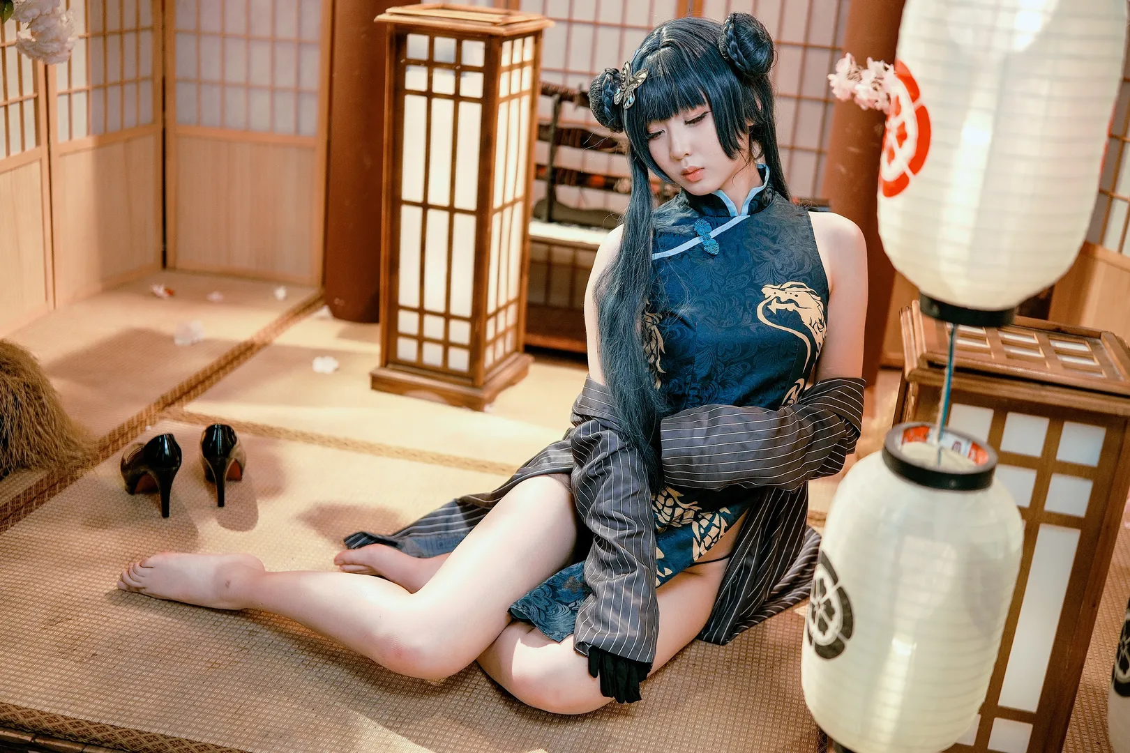 【龙华咲妃cos】和室里的风，仿佛真的为Sensei停留了一瞬 - 第 3 张