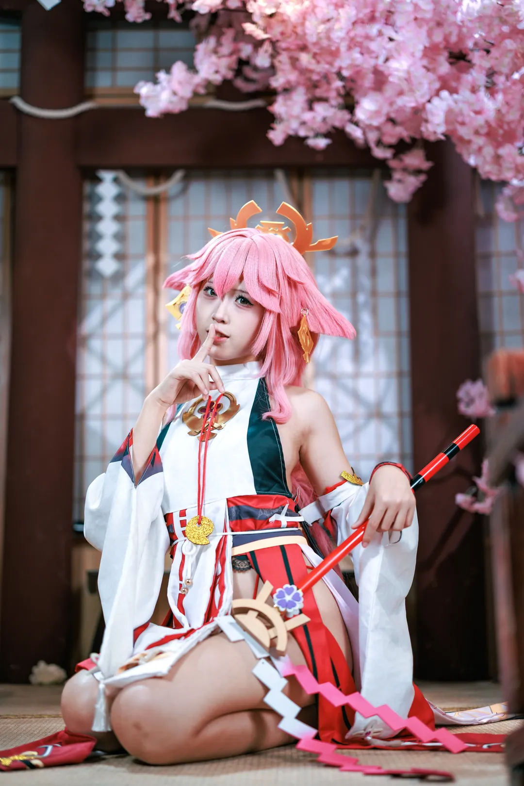 【八重神子cos】原神里的屑狐狸，小心被捉弄哦 - 第 2 张