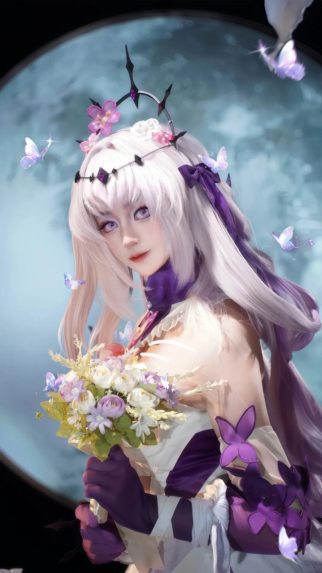 【遐蝶cos】在崩坏星穹铁道的月光下做死荫的侍女 - 第 4 张