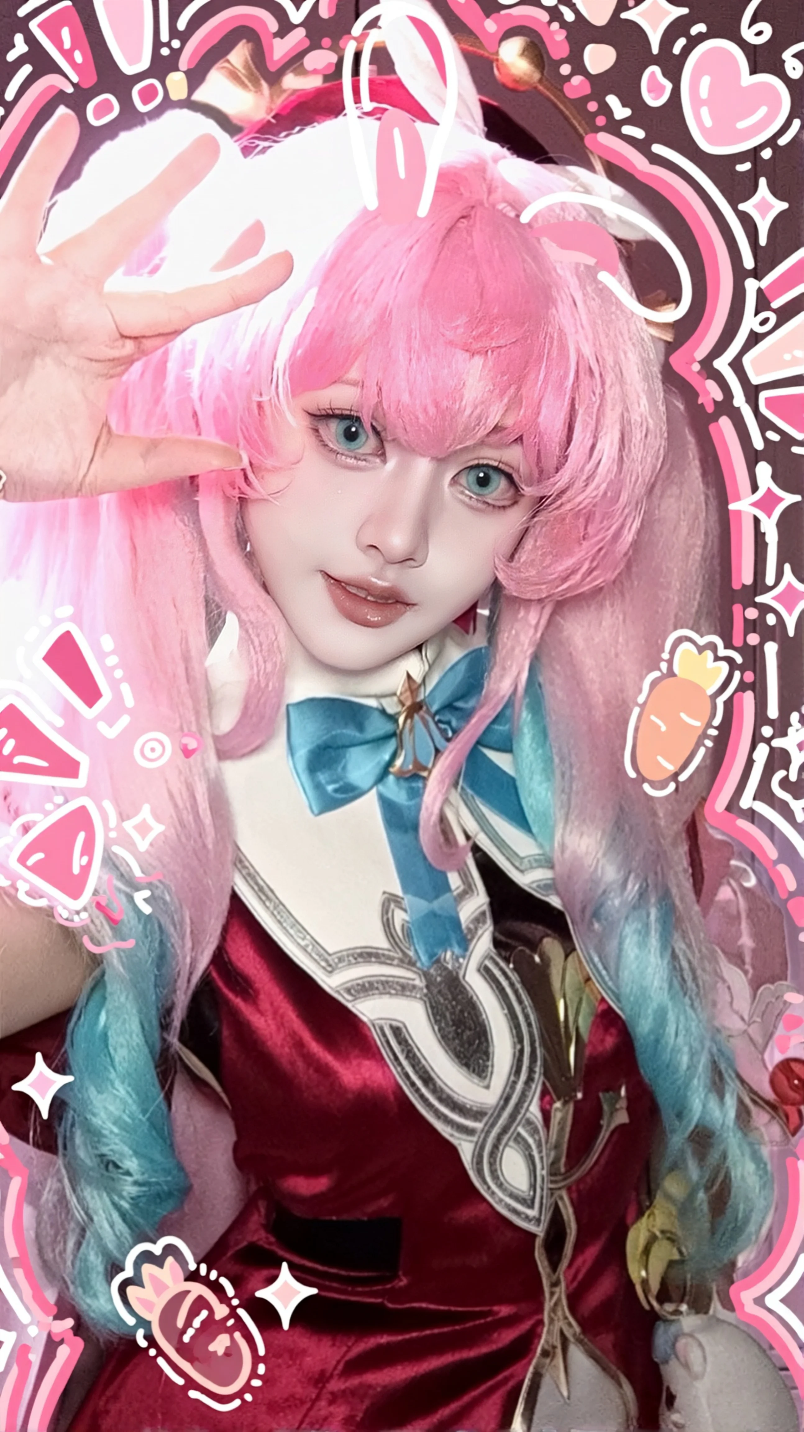 【风堇cos】崩坏星穹铁道，粉蓝交织的春日来信 - 第 1 张