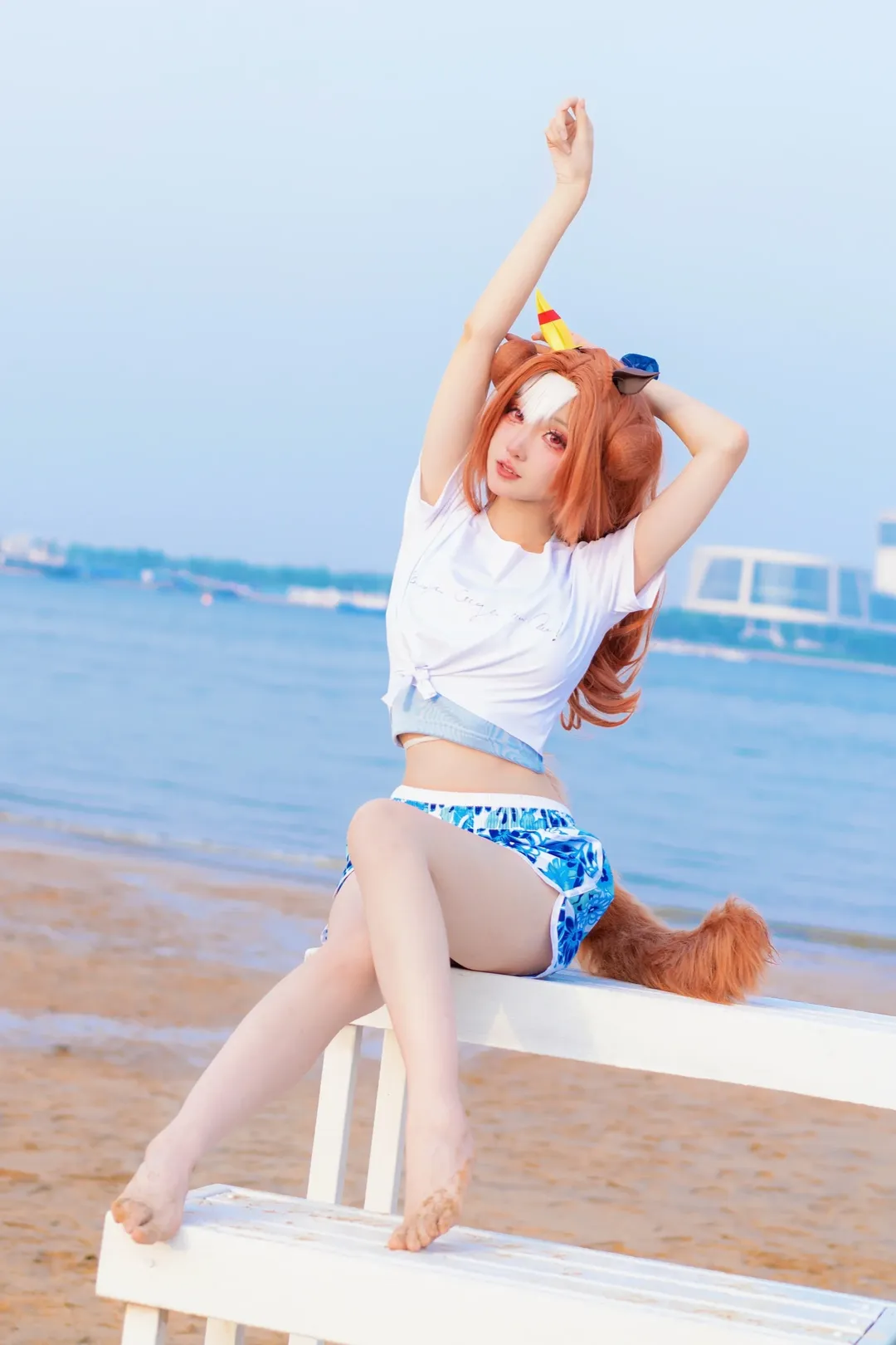 【小林历奇cos】赛马娘反季节战士的夏日海边拍摄 - 第 2 张