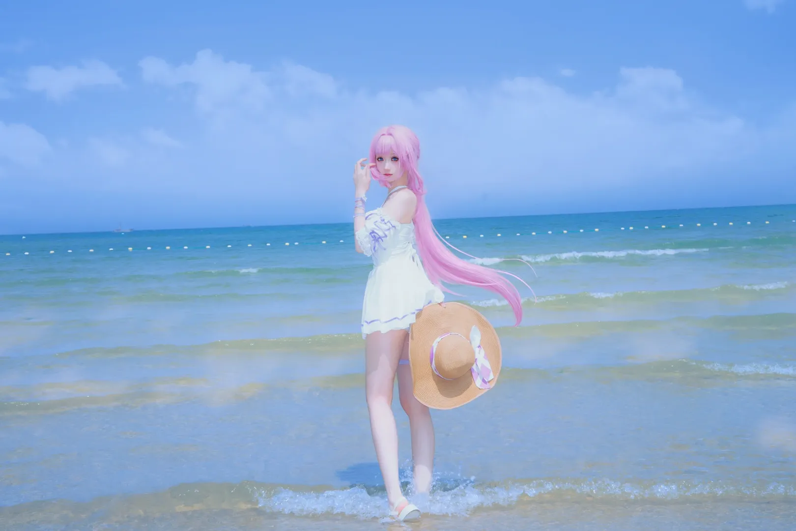 【爱莉希雅cos】夏日海边拍摄与调色记录 - 第 2 张