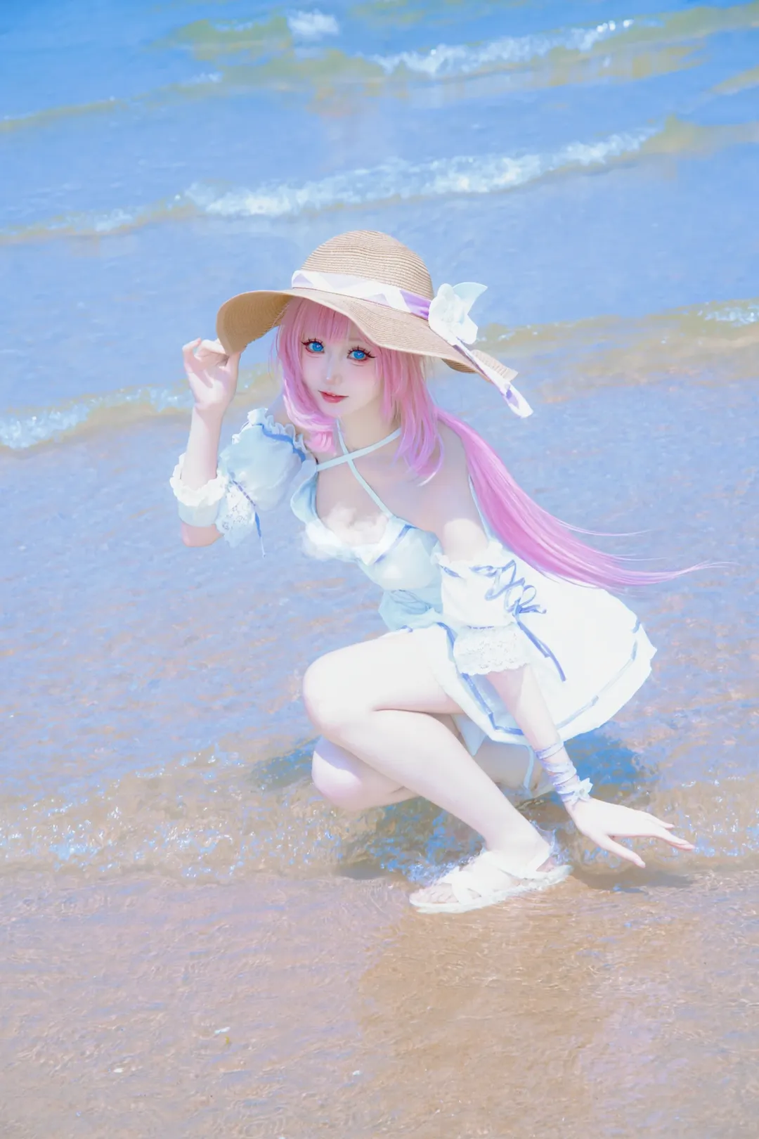 【爱莉希雅cos】夏日海边拍摄与调色记录 - 第 3 张