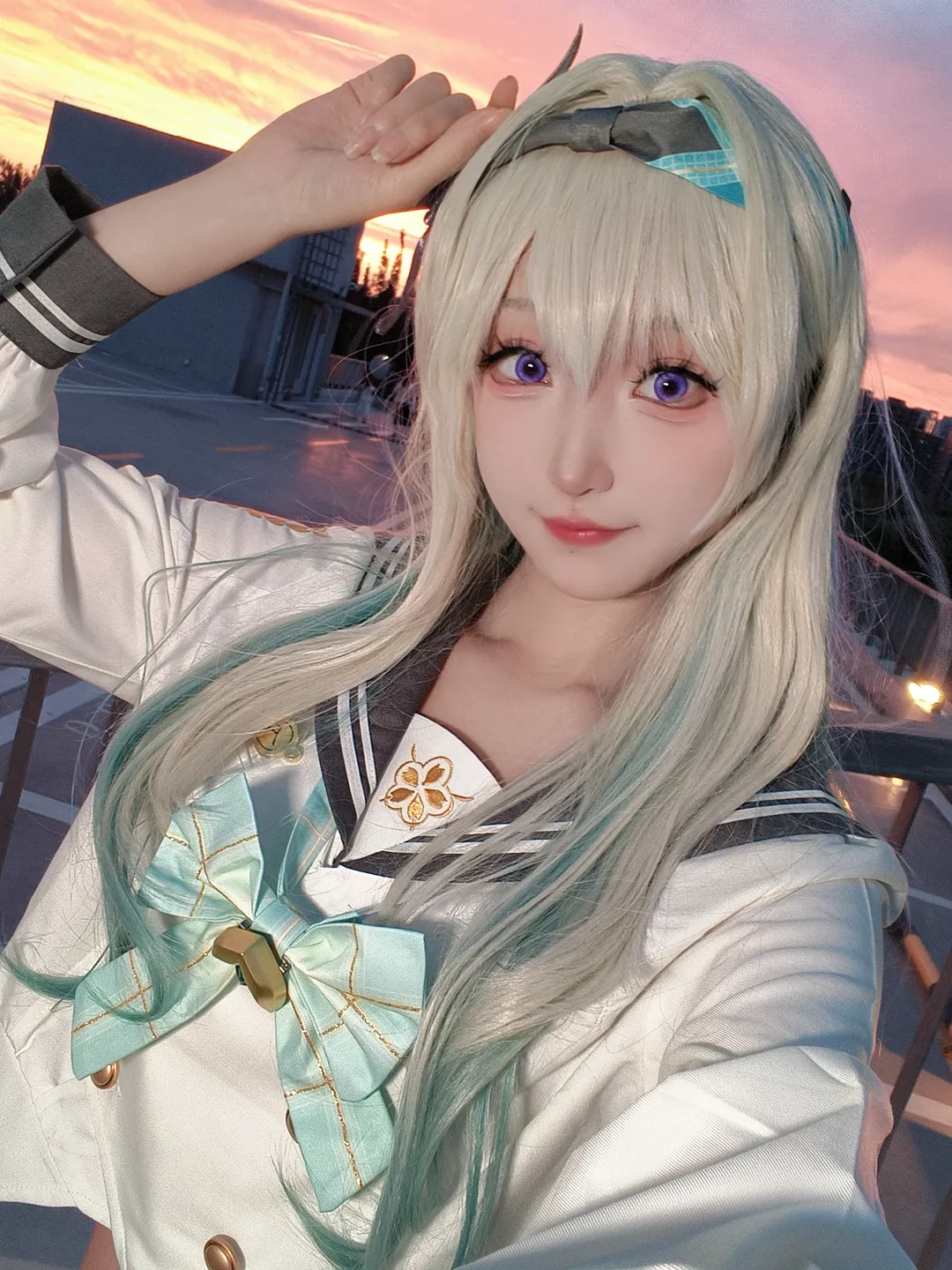 【流萤cos】崩坏星穹铁道 晚霞下的JK少女
