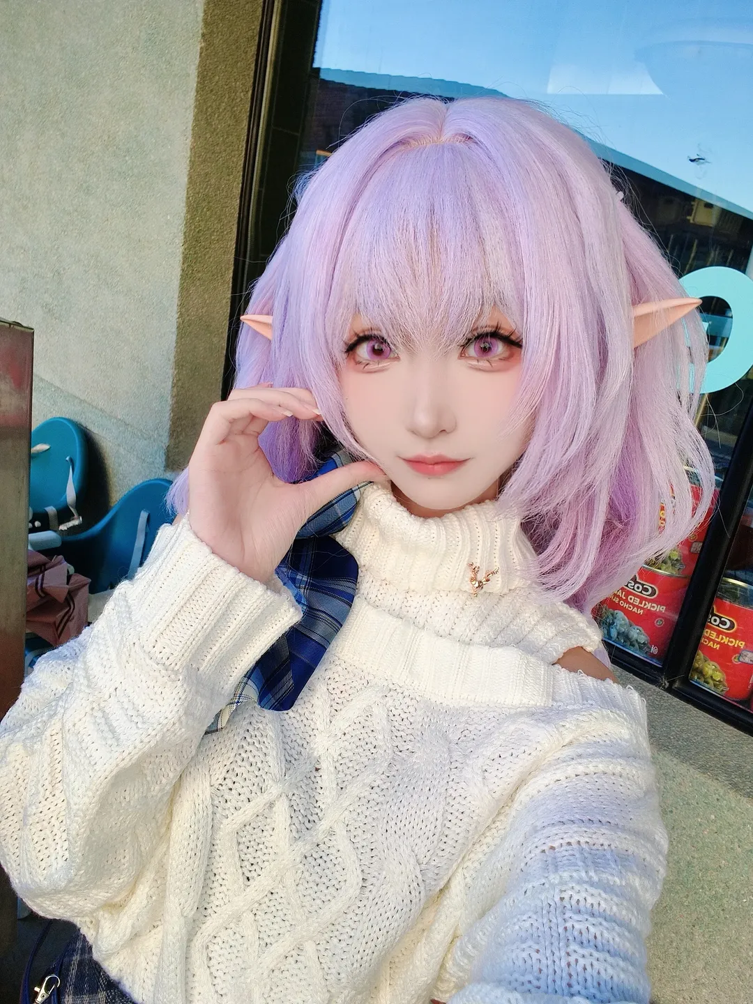 【遐蝶cos】30度穿毛衣的崩坏星穹铁道外景记录 - 第 2 张
