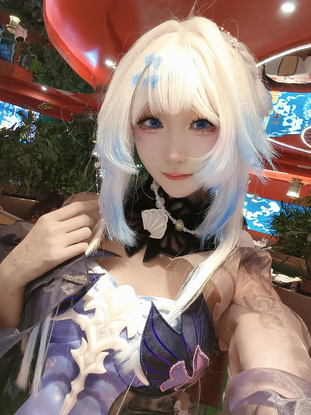 【ヘレクトラ コスプレ】『崩壊：スターレイル』、深夜撮影のリアルでシュールな体験 - 2 枚目