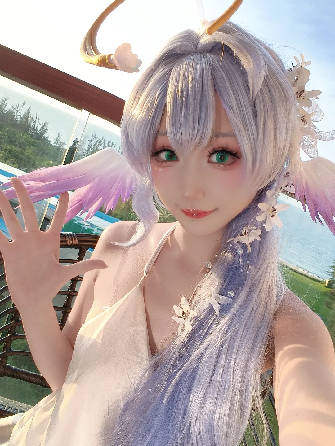[Robin cosplay] Honkai: Star Rail Seaside Fan-made design cosplay: Healing Post-Overtime Fatigue - Image 2