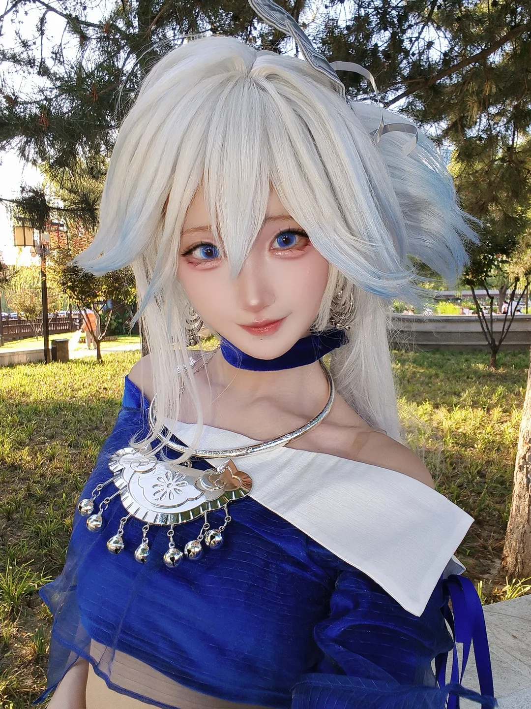 【爻光cos】崩坏星穹铁道下的阳光与蓝白之韵