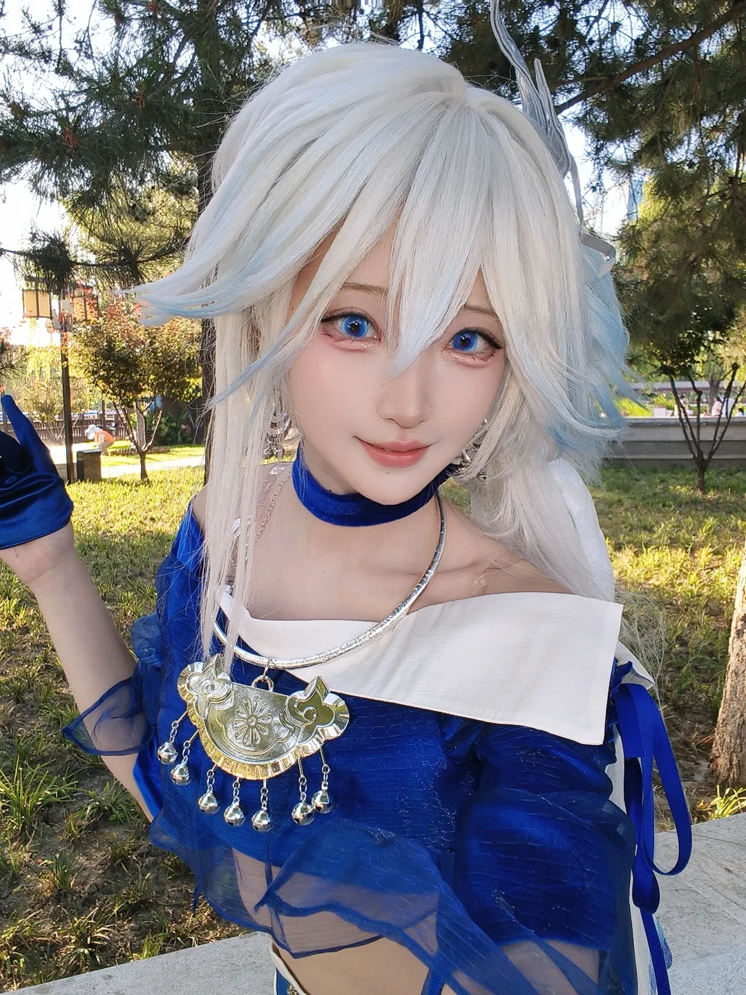 【爻光cos】崩坏星穹铁道下的阳光与蓝白之韵 - 第 3 张