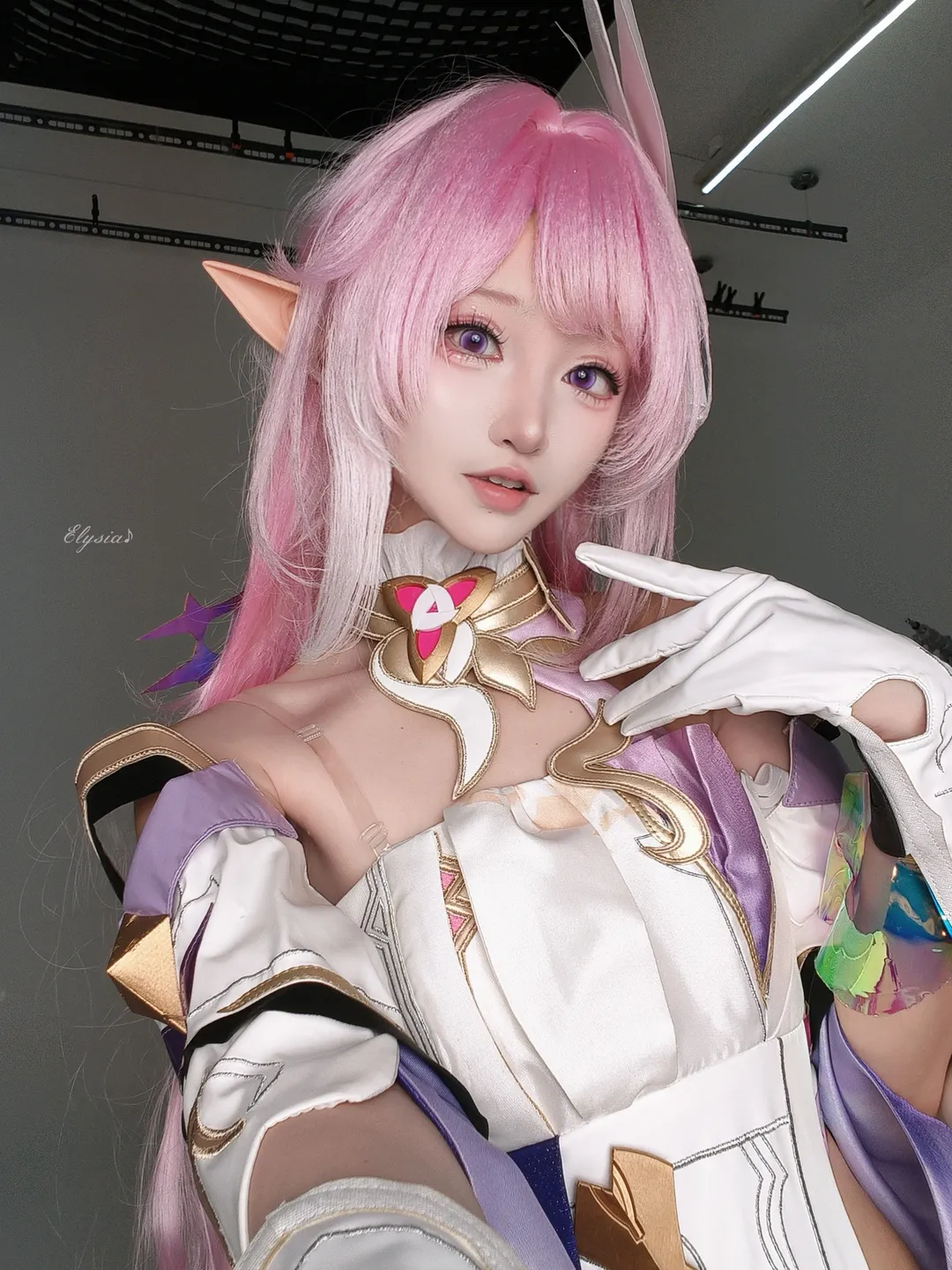 【愛莉希雅cos】粉色長髮與精靈耳的記憶