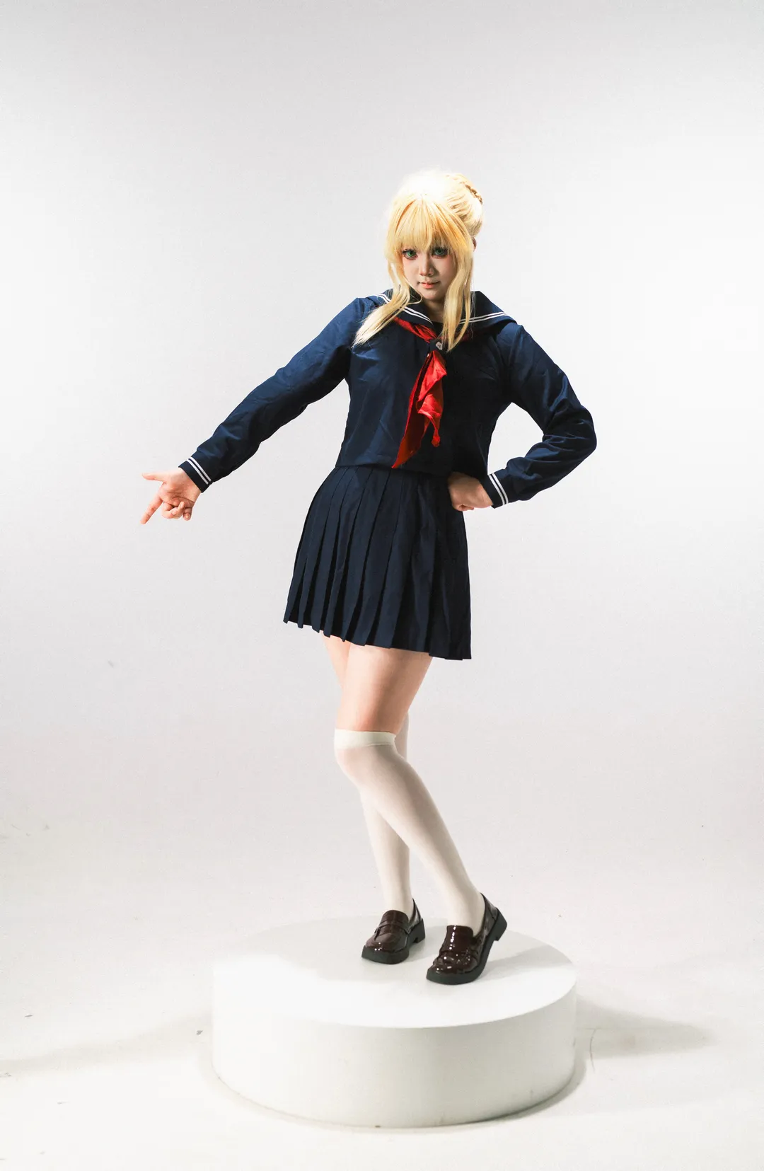 【阿尔托莉雅cos】水手服版骑乘B，量产型JK的棚拍记录 - 第 4 张