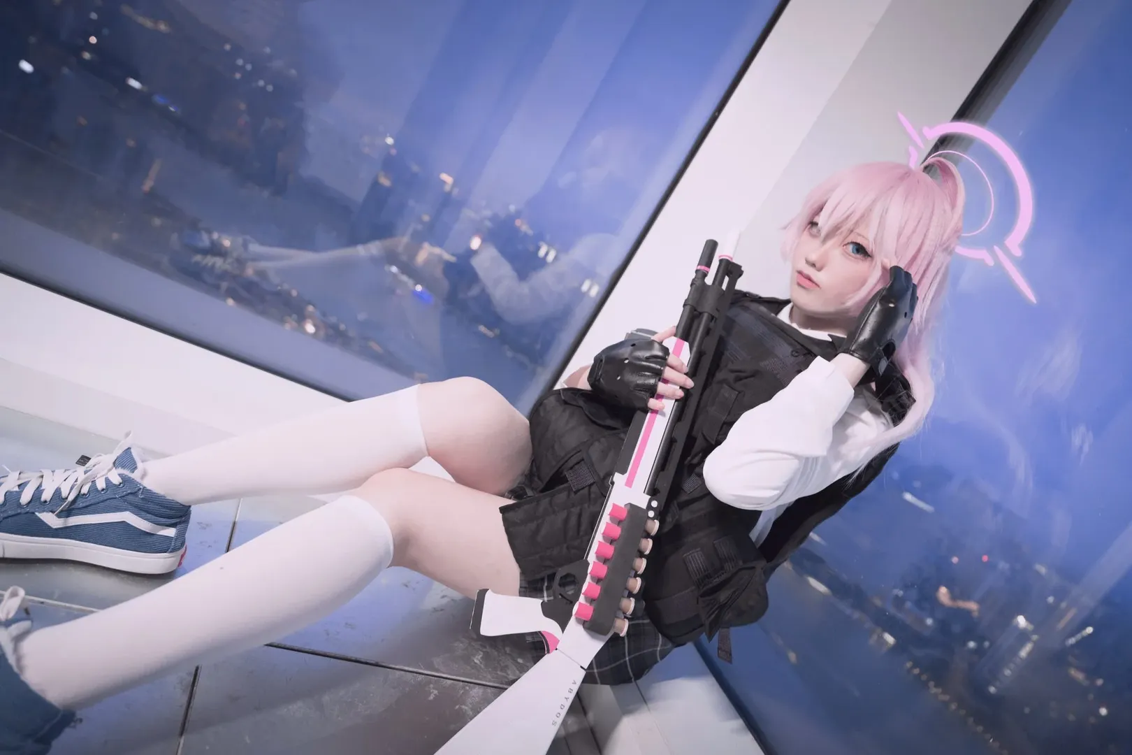 【小鸟游星野cos】蔚蓝档案战术娘，原品俄式防弹背心的分量感