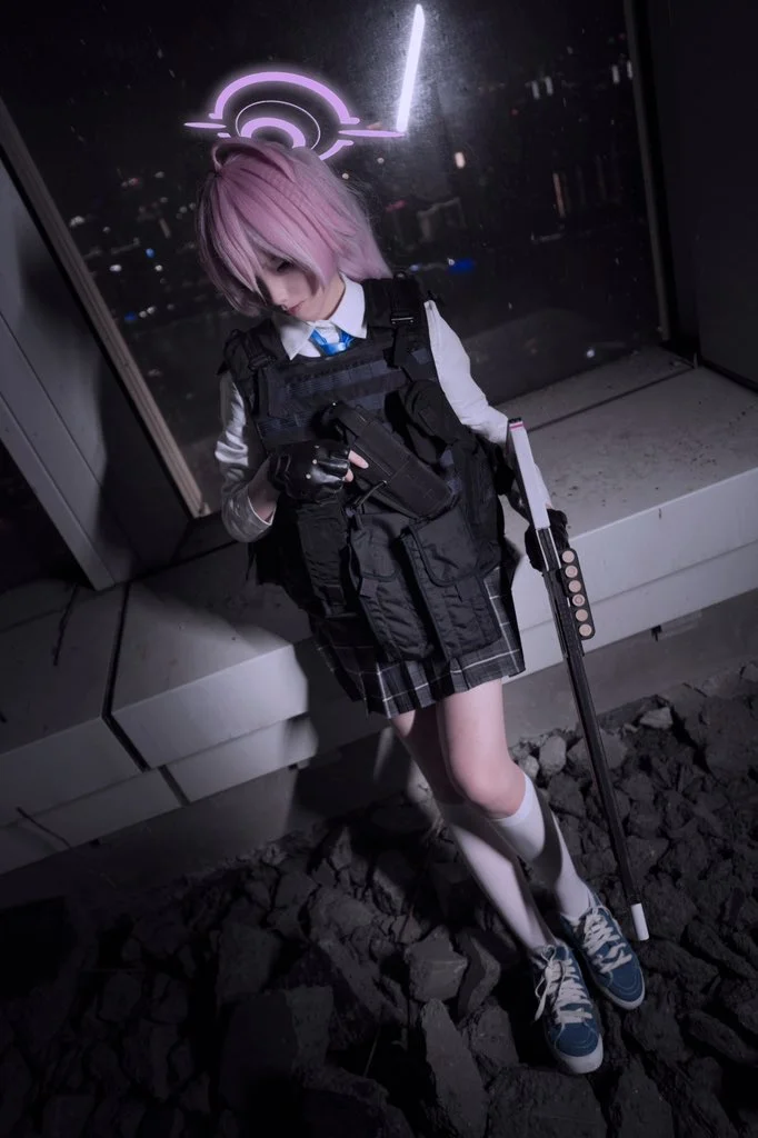【小鸟游星野cos】蔚蓝档案战术娘，原品俄式防弹背心的分量感 - 第 5 张