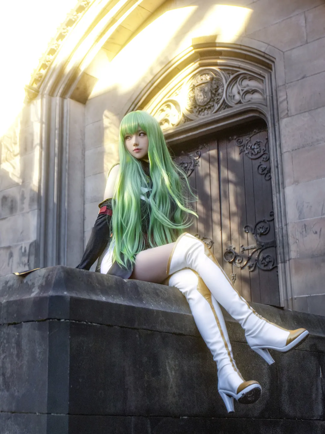 【C.C.cos】叛逆的魯魯修裡愛丁堡的綠髮少女 - 第 1 張