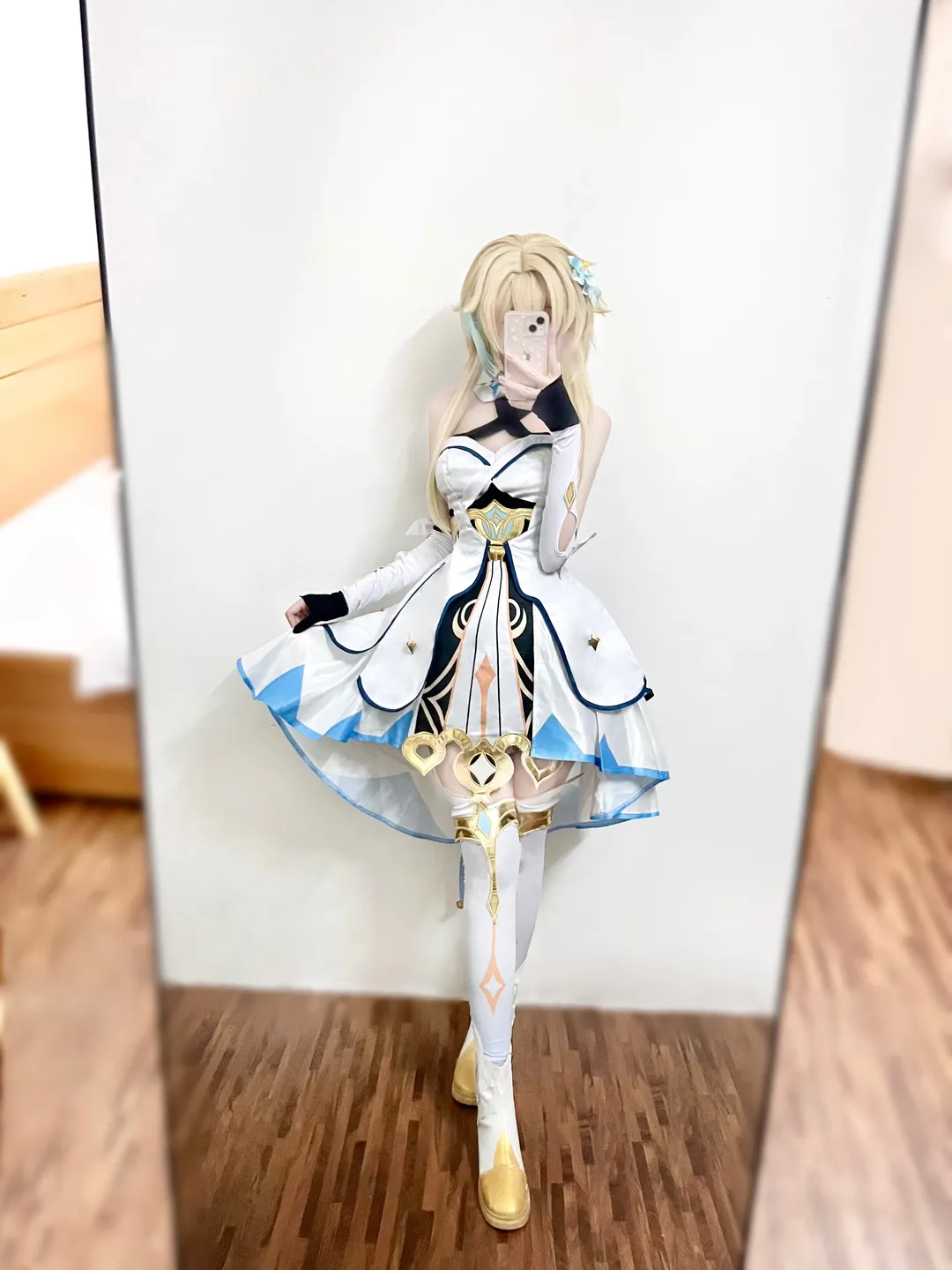 【荧cos】纳塔风格下的白色战裙，重返提瓦特