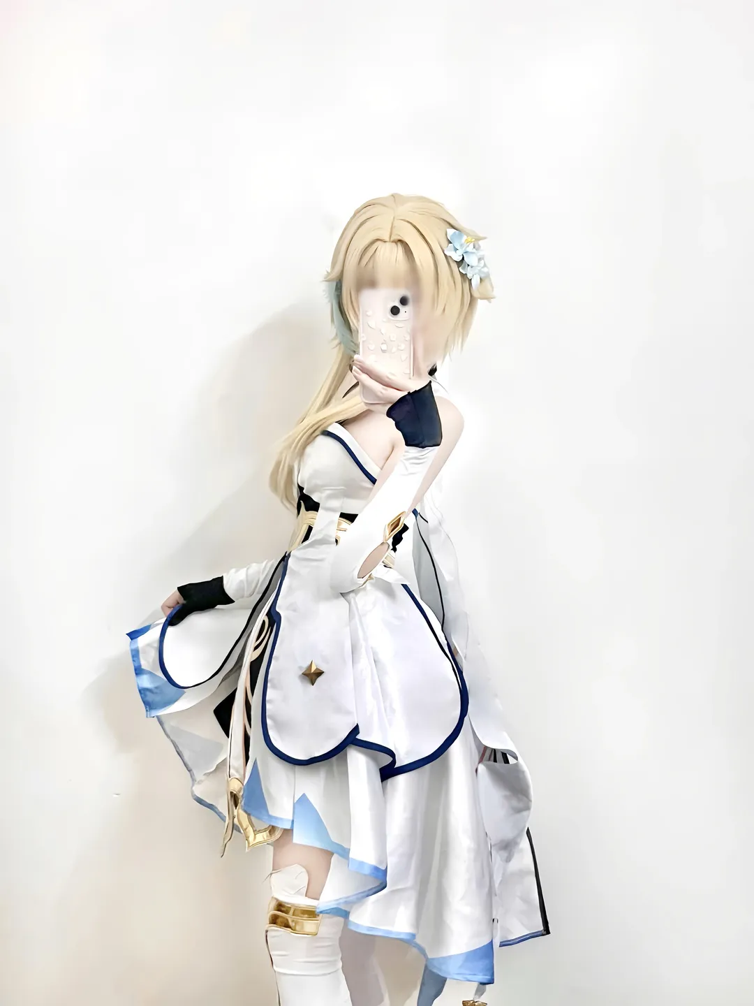 【蛍 コスプレ】原神ナタ風の白い戦闘ドレスで、再びテイワットへ - 6 枚目