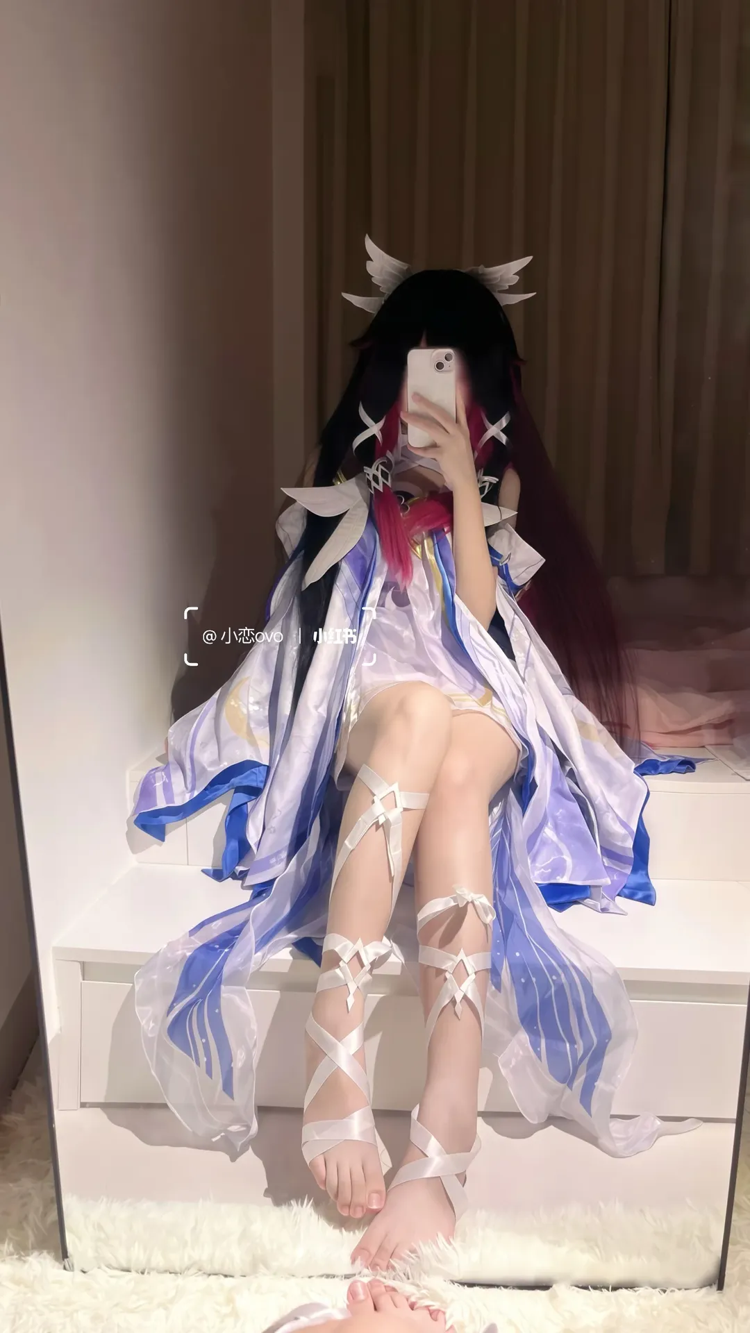 【哥伦比娅cos】原神少女，羽衣与绑带的轻盈还原