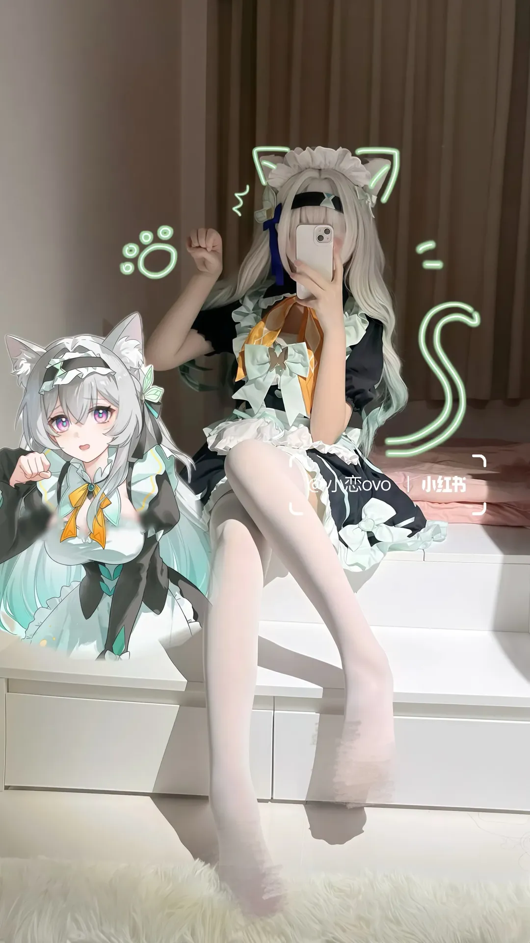【ホタル コスプレ】崩壊：スターレイルのホタル小ケーキ、自前コスプレのOOCはお許しを - 1 枚目