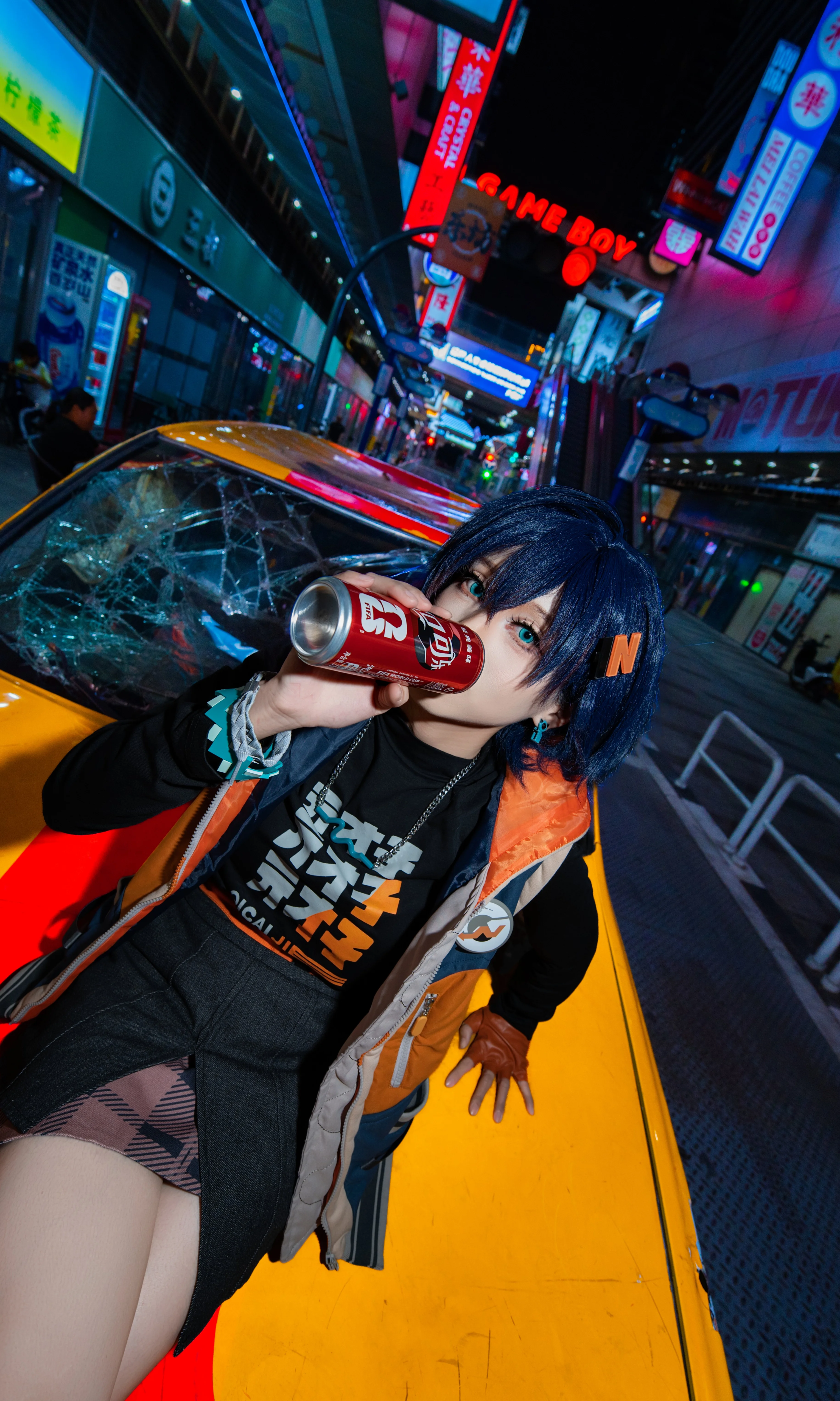 【リンコスプレ】『ゼンレスゾーンゼロ』ネオン街の深夜スナップ - 1 枚目