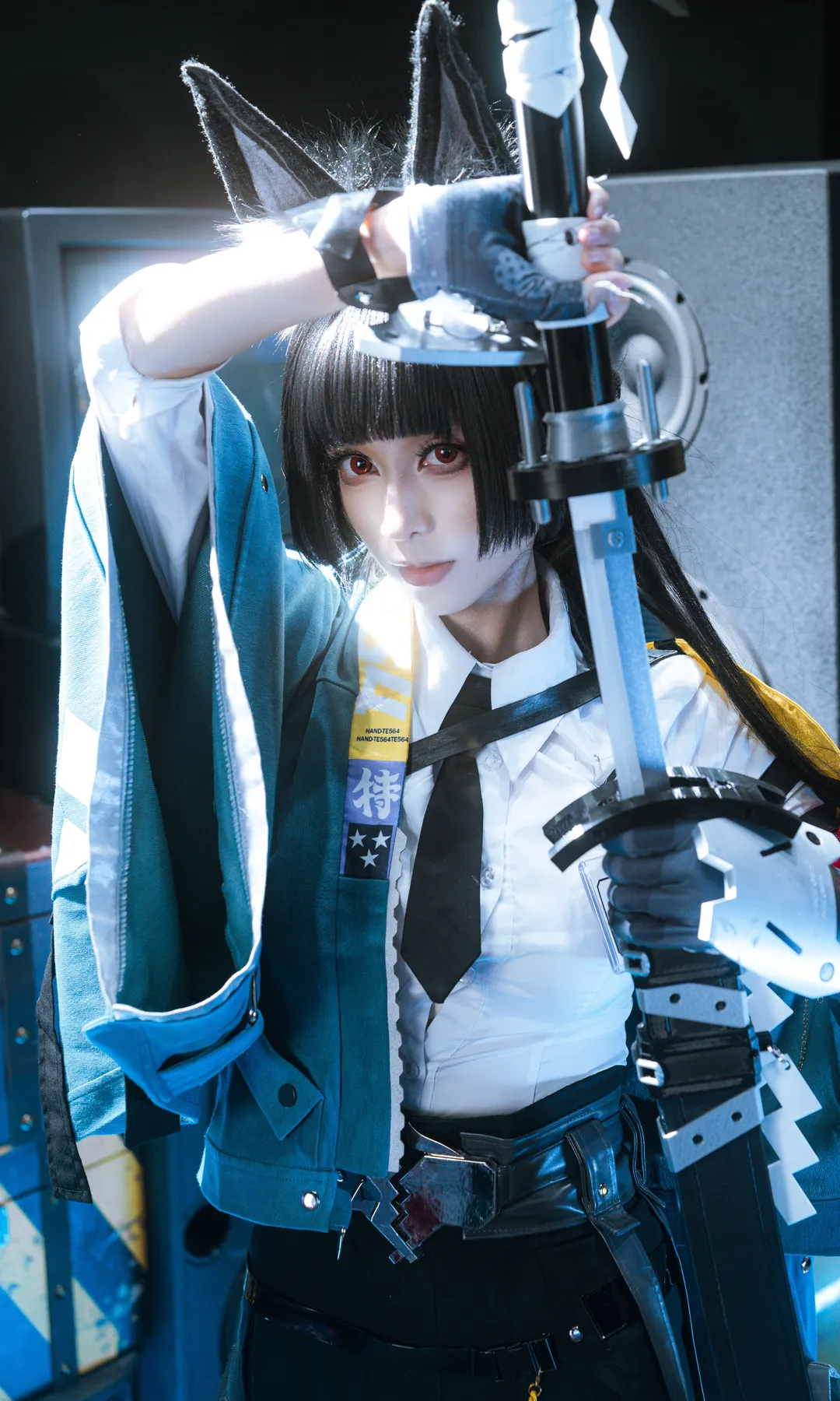 【星见雅cos】发夹机位的冷艳剑士造型