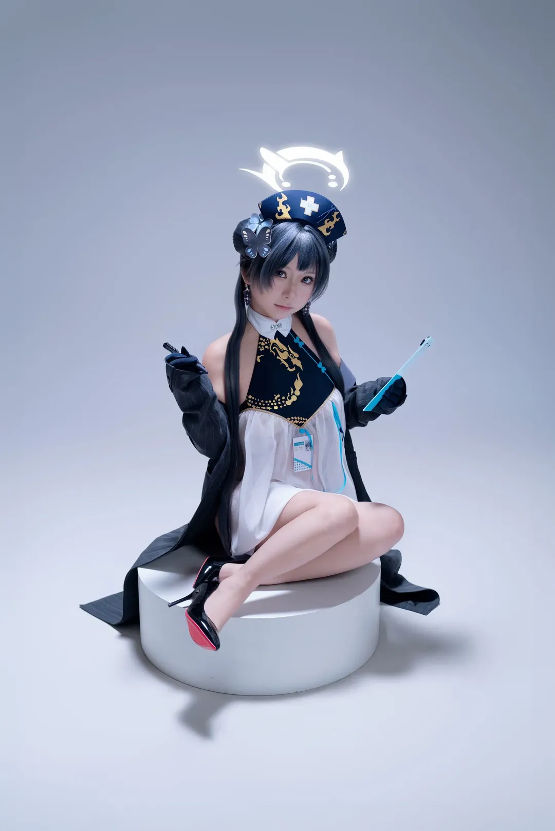 [Misaki cosplay] Blue Archive Administrative Nurse Routine — Sensei, Remember to Register! - Image 1