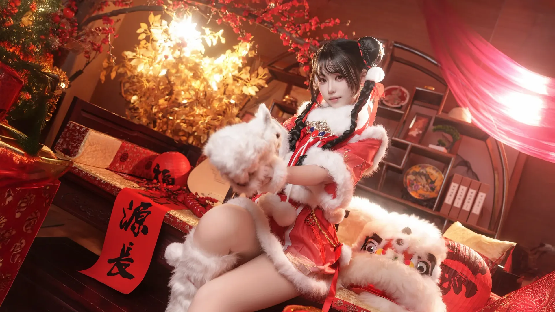 【胡桃cos】新春预制菜上架，永劫无间的甜妹氛围感 - 第 2 张
