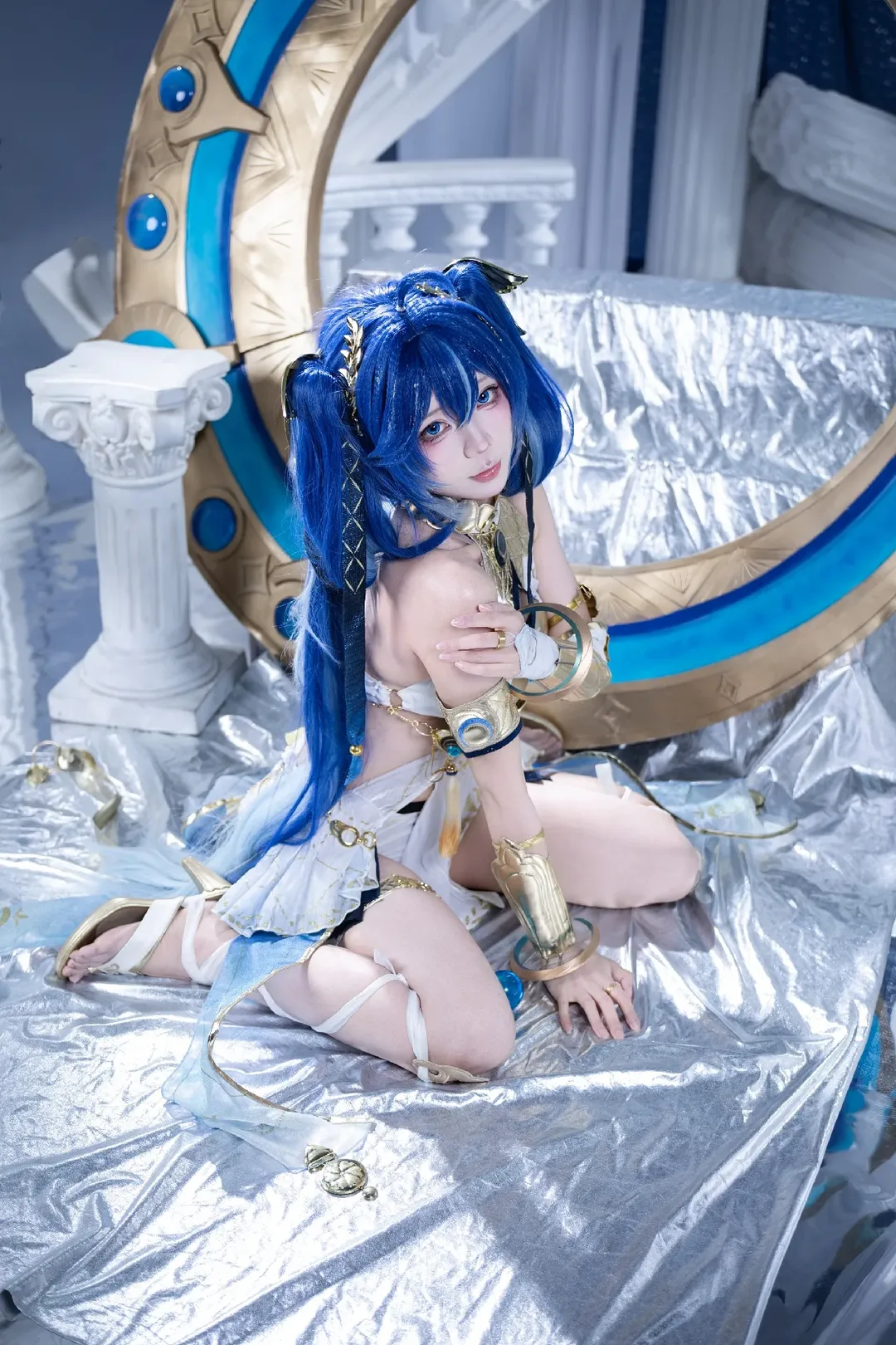 【尤诺cos】鸣潮里的蓝月女神，拍摄正片心得分享 - 第 1 张