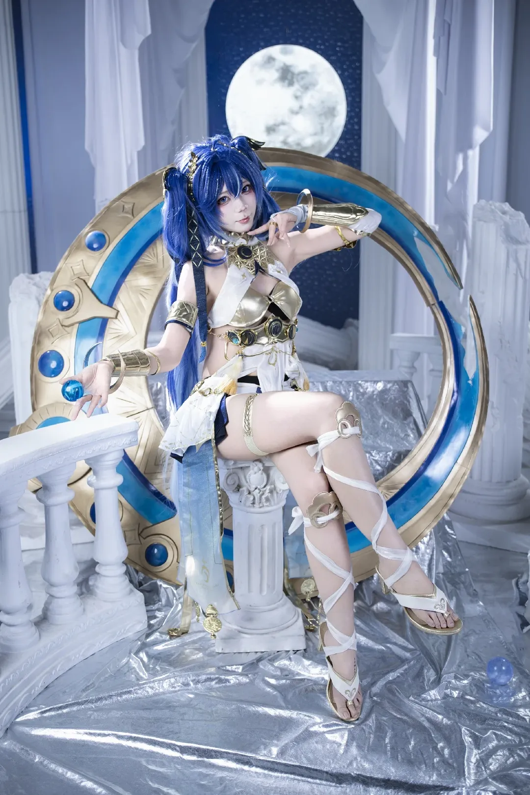 【尤诺cos】鸣潮里的蓝月女神，拍摄正片心得分享
