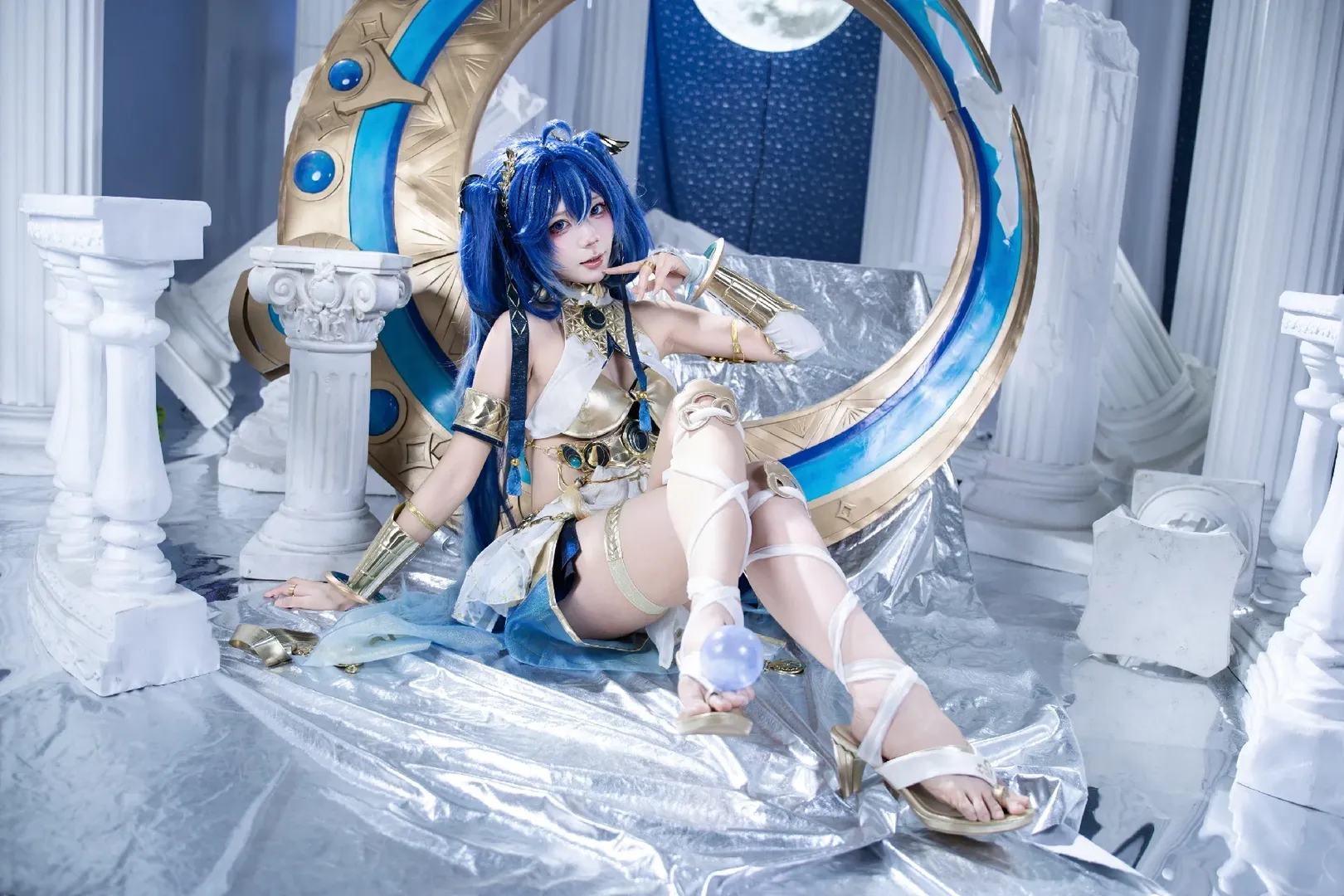 【尤诺cos】鸣潮里的蓝月女神，拍摄正片心得分享 - 第 3 张