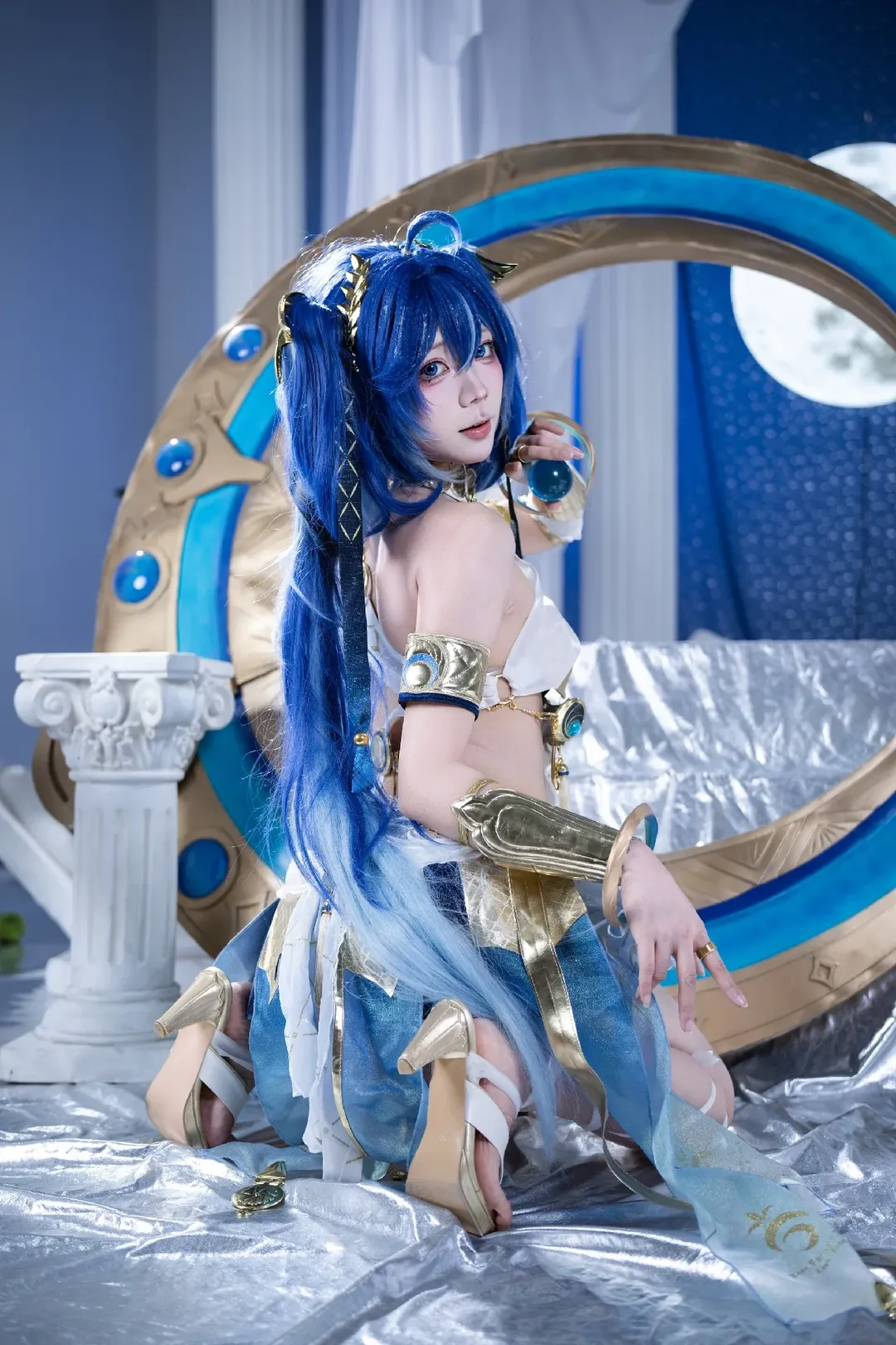 【尤诺cos】鸣潮里的蓝月女神，拍摄正片心得分享 - 第 4 张