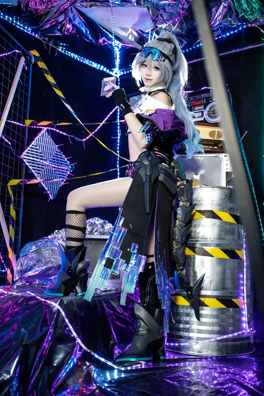 【银狼cos】崩坏星穹铁道，赛博电子风穿搭分享
