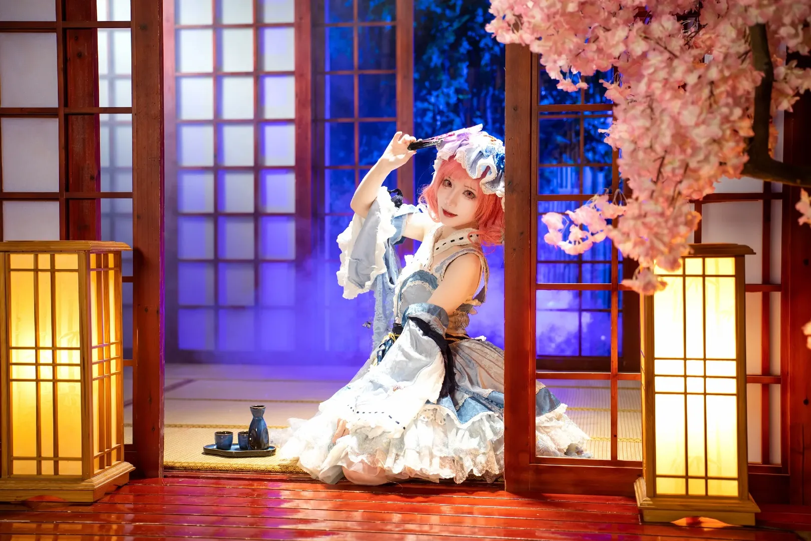 【西行寺幽幽子cos】在东方Project的世界里寻找属于冥界的幽静