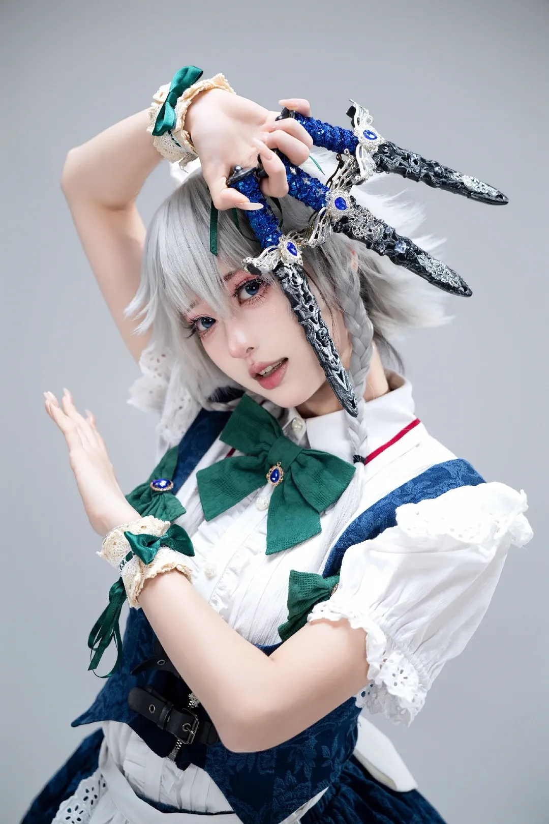 【十六夜咲夜cos】银刃与怀表，东方Project的完美女仆 - 第 1 张