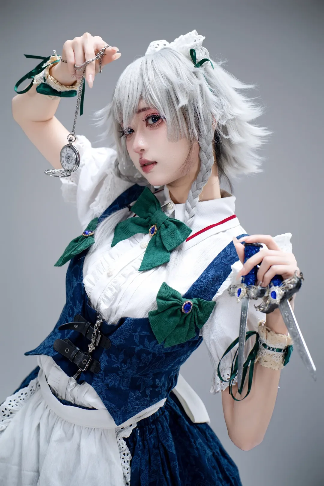 【十六夜咲夜cos】银刃与怀表，东方Project的完美女仆 - 第 3 张