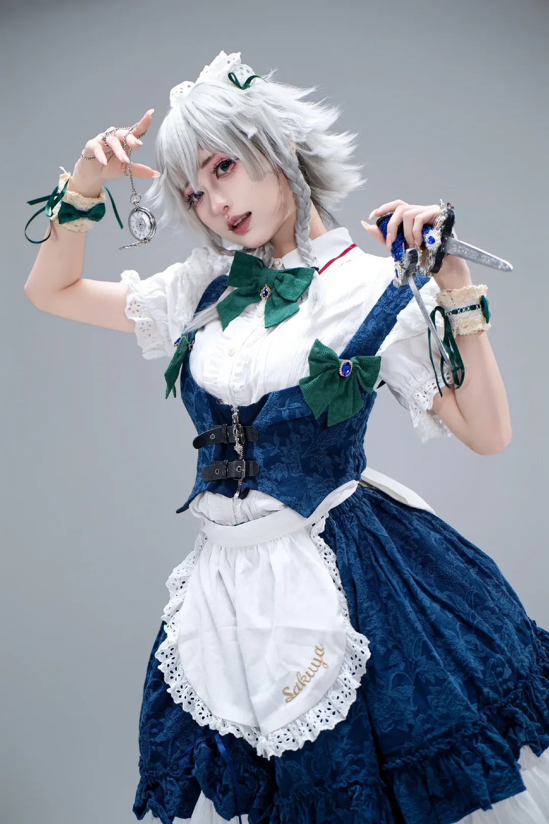【十六夜咲夜cos】银刃与怀表，东方Project的完美女仆 - 第 4 张